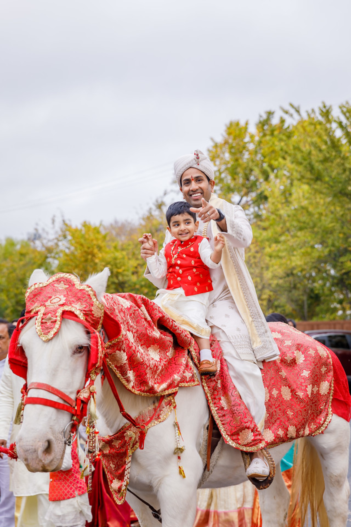 Ever seen a Horse being the ring bearer? captured this beautiful picture in a wedding Baraat