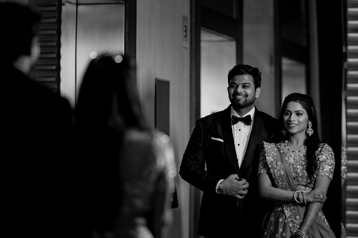 This beautiful couple proves , Love does not make the world go round but makes the ride worthwhile  -  Rahul-Ashwini Reception 1