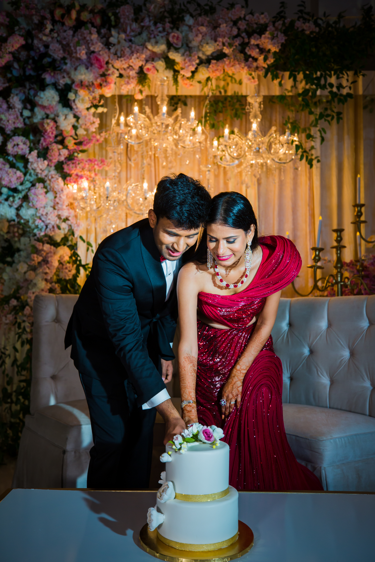 This couple's love was captured as a sharing and understanding relationship - Reception of Aneesha
