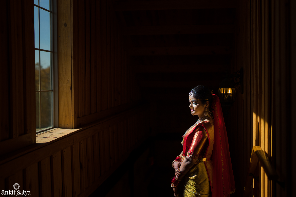 Documenting the bride's bliss while the sun shines on her- Wedding Photoshoot of Rajsekhar and Spoorthi